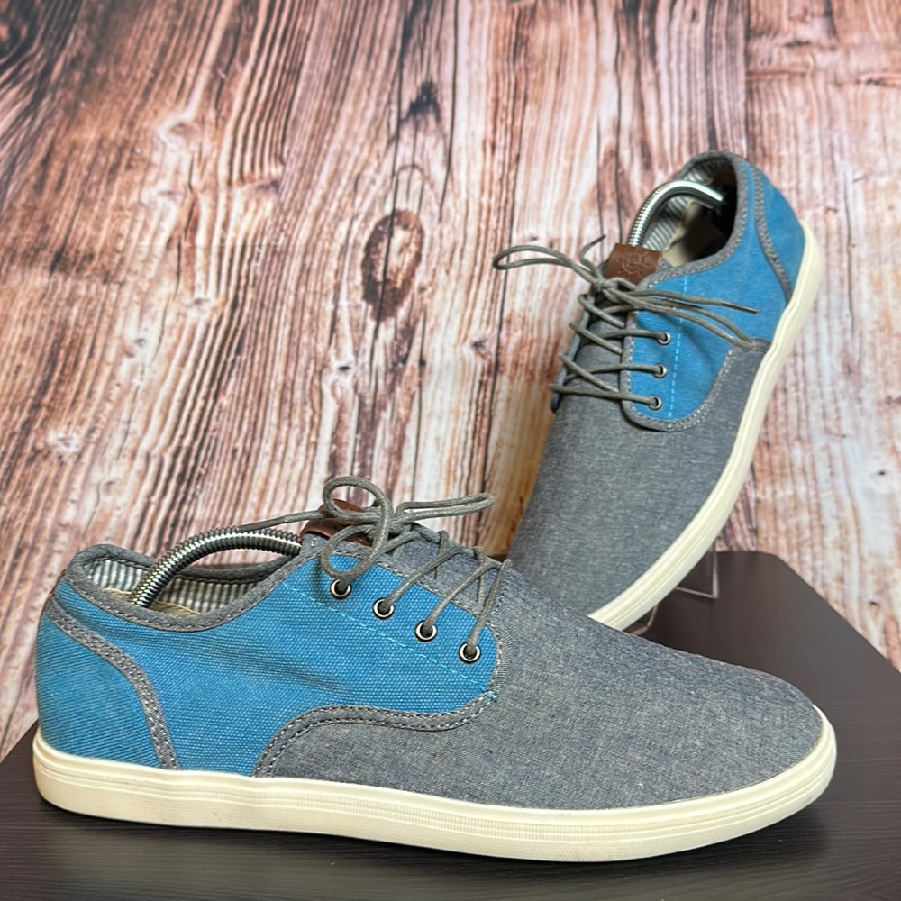 Global Win Canvas Lace Up Derby Shoes Mens Size 10.5